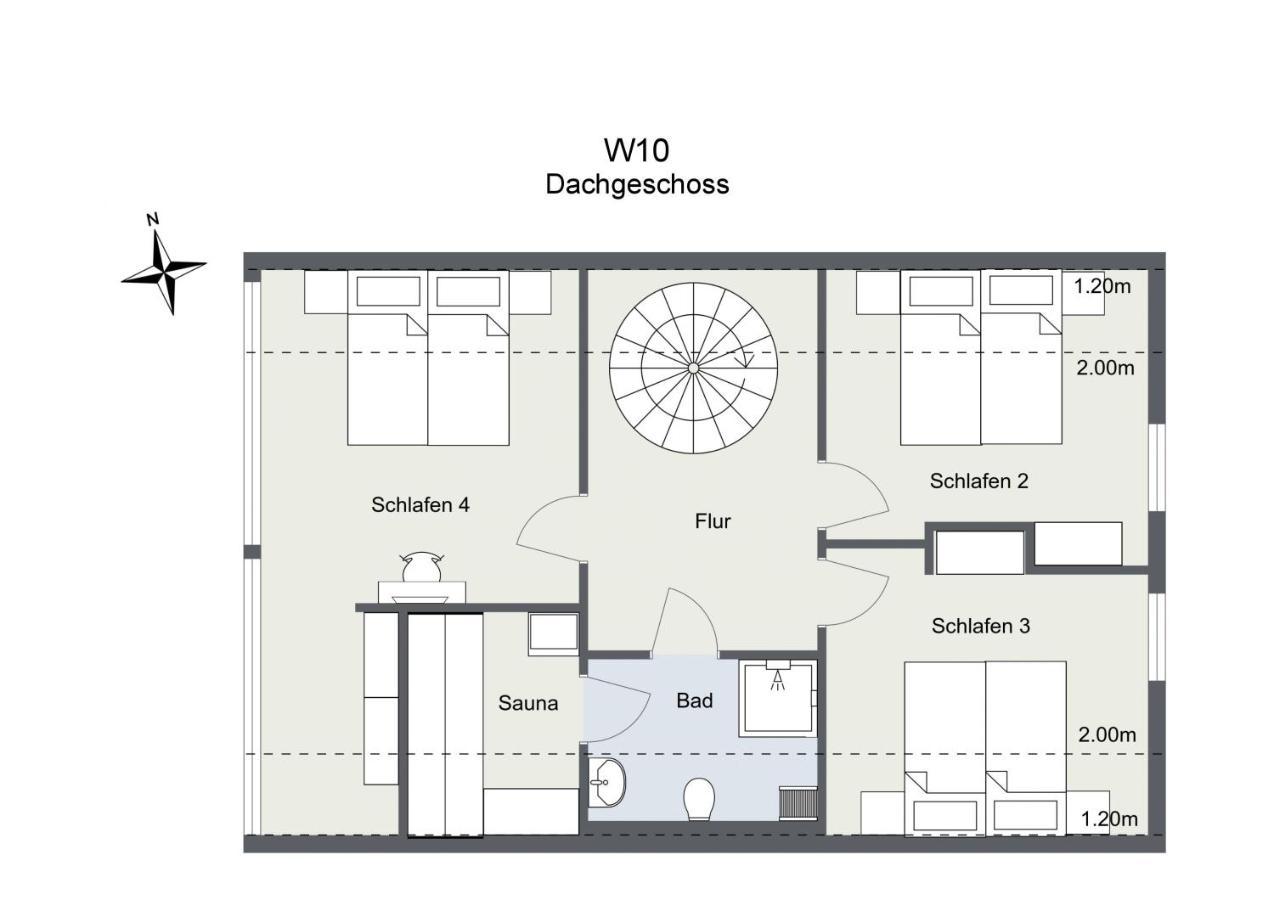 Ferienhaus Wiesengefluester W10 - Mit Sauna, Kamin Und Garten Röbel Exteriör bild